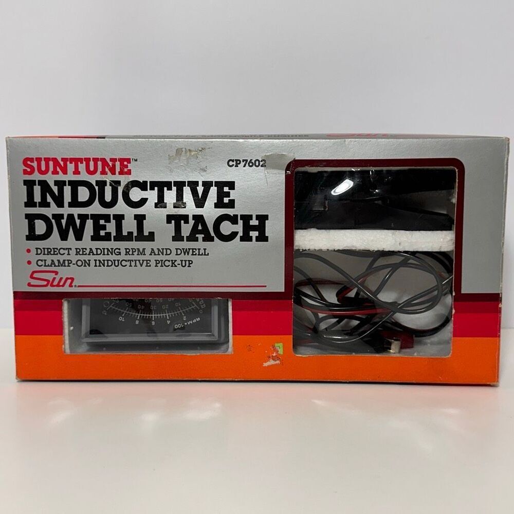 Vintage SunTune Inductive Dwell Tachometer Model CP7602